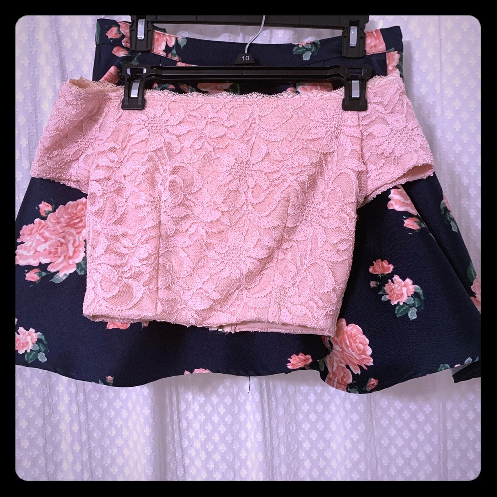 Two piece formal dress